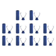 Verrouillage de cordon de serrage en métal, 10 pièces,-Bleu roi