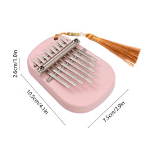 Kalimba Mini-Daumenklavier, 8 Tasten, tragbares