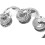Metallglocken Handheld Party Percussion Drum Instrument Silver 4