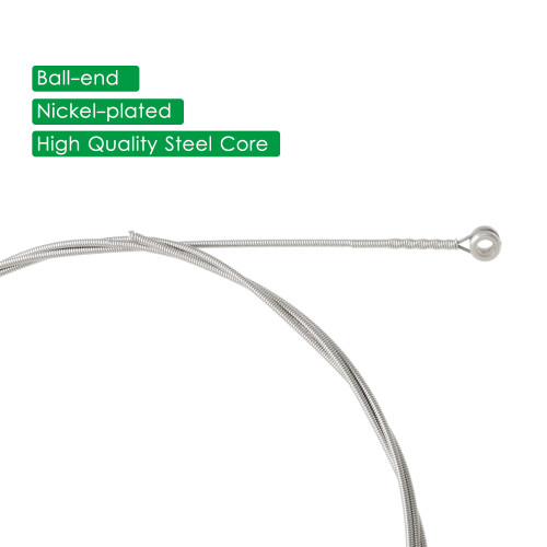 6-teiliges E-Gitarrensaiten-Set, vernickelt, mit 1