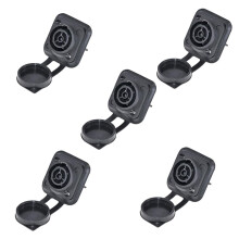 Waterproof LED Display Holder, Stage Lighting Equipment, Multifunctional, Practical Power Connector Holder, Durable, Easy to Install, ABlack