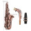 Saxophon, Rot, Antik-E-Messing, Material mit 7