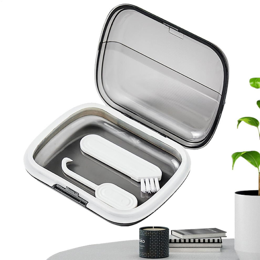 Dental retainer case, slim, odorless, alignment tray â portable denture case with braces removal tool