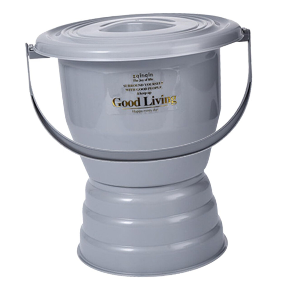 Grey Multifunctional Urinal Pot For Children, Bedpan For Adults, Nonslip Urine Container, Adult Urinal For Home, Night Pot, Plastic Night Urinal,