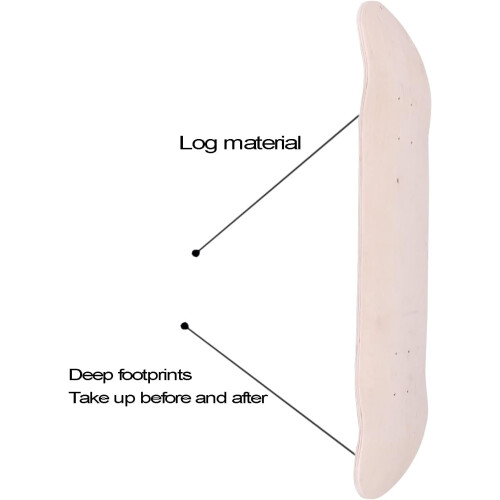 8 8 Layer Maple Blank Double Concave Skateboards Natural Skate Deck Board Skateboards Table Maple Ref: 1669 2