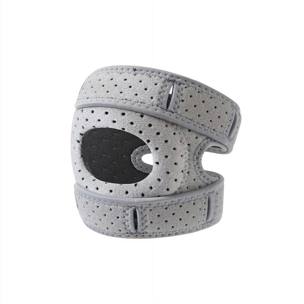 Gray Knee Brace For Pain Relief From Meniscus Tear, Mcl, Arthritis, Acl, Compression Support Strap For Training, Running,