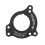 For ISCG chain guide conversion mount for bottom bracket, heattreated aluminum alloy, black 1