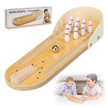 Children's Bowling Set, Mini Desktop Bowling Game with 10 Bowling Pins, Fun Skill Game for Kids and Adults