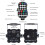 Party Lights, DJ Disco Light USB Rechargeable RGB LED Strobe (USB Plugin) Black 2