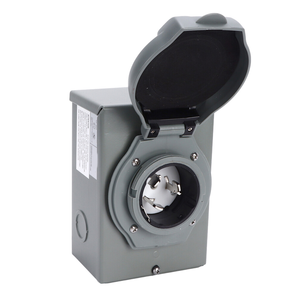 Power Inlet Box 4 Backup Generators, Heavy Duty 50 Amp Generator Inlet Box W/ Removable Front Face, Outdoor Weatherproof Nema Ss2-50P Electrical 9139052020757