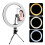 Selfie Ring Light with Tripod Stand Dimmable LED Ring Light for iPhone Android YouTube Makeup Live Streaming - Color Modes Stepless Dimming Brightness 8
