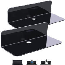 Mensole decorative per esposizione a parete, installazione senza danni, adesivo resistente che supporta fino a 8 libbre, mensola galleggiante in