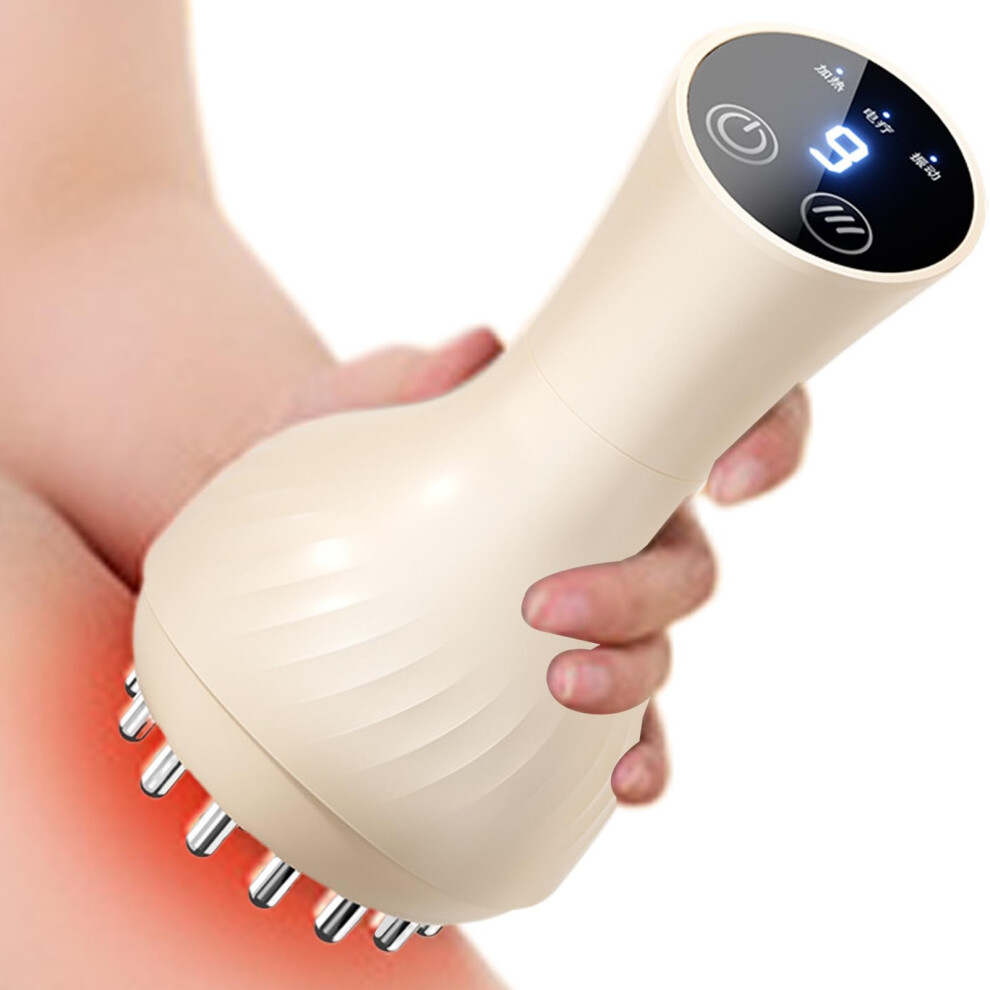 Electric Meridian Brush, Electric Meridian Massage for Abdomen, Hand Vibration Muscle Relief, Fat Burning Massage Tool