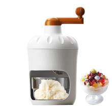 Shaving Ice Maker Manual Ice Maker Crusher Snow Cone Machine Stainless Steel Slushies Shaving for Home and Commercial Use