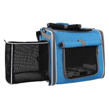 Dog Bike Basket Pet Carrier for Bicycle Ventilated Carry Bag Backpack Adjustable Pouch for Walking Travel Camping Bike Trips Transport