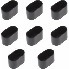 Protetores de pés de cadeira oval, almofada de móveis flexível de PVC antirriscos e que não deixa marcas para casa e escritório, protetores de