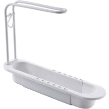 Scolapiatti e spugne, design assorbente per l'acqua, scolapiatti telescopico per lavello da cucina e bagno (con materiale PP per una maggiore durata)