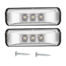 Luz de sinalização veicular Clearance Light4 12V, luz de marcação LED selada com alta potência de 1,2W, lâmpada de sinalização âmbar à