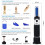 Brix meter, 032% sugar content 1,000–1,120 wort refractometer Dual Scale ATC Handheld Digital Refractometer A 032 2