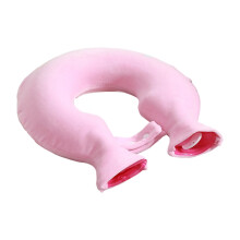 Weiche Thermo-Wärmflasche mit Nackenband zur-Rosa