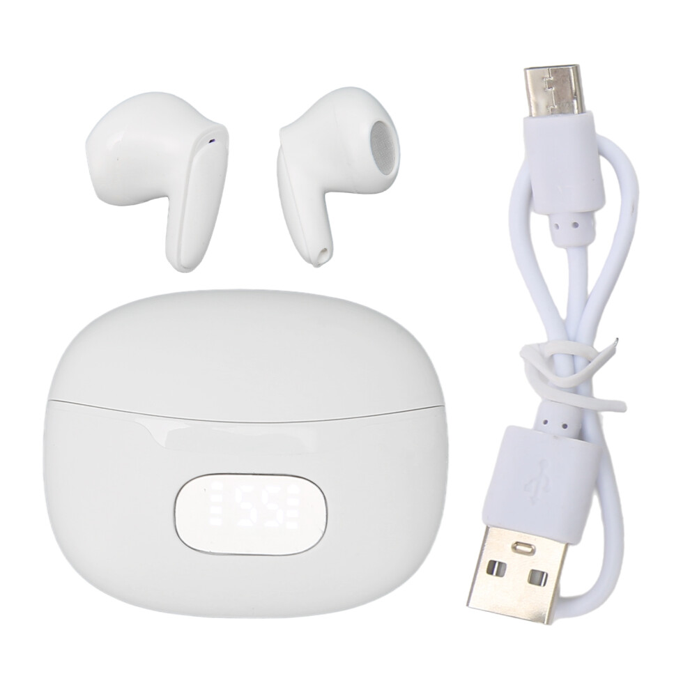 Immersive Stereo Sound Wireless Earbuds, Bluetooth 5.3 Hi-Fi Audio Earphones With Enc Noise Cancelling Mics, Extended Playtime Up To 40Hrs, Dual Led D 9416038527357