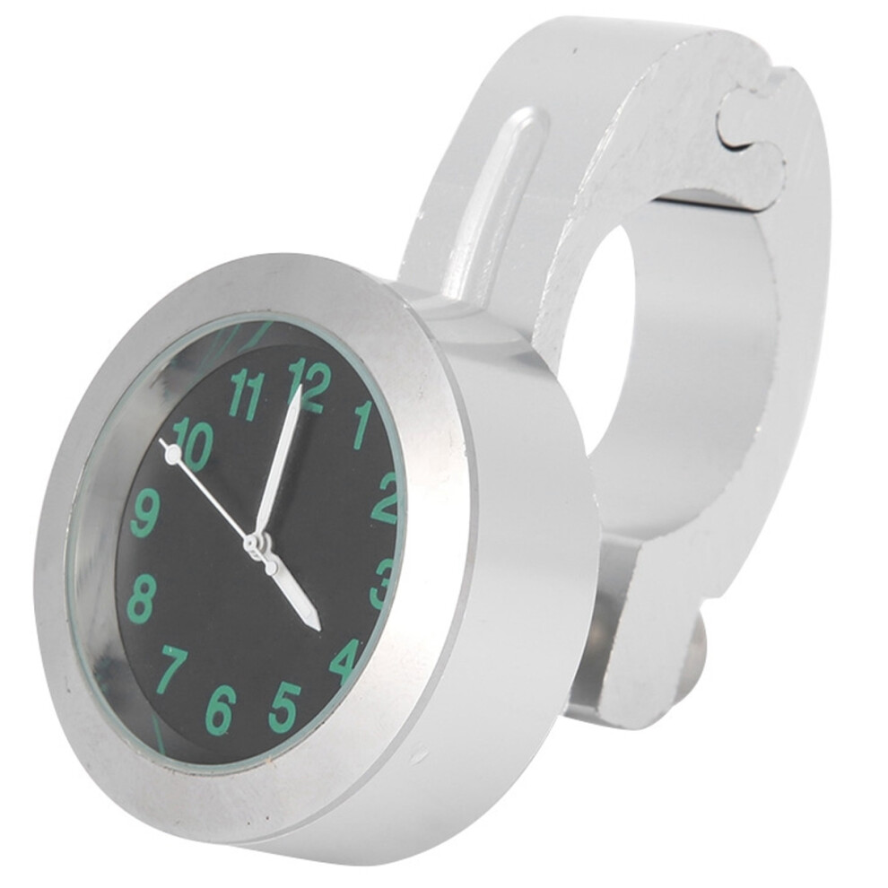 Aluminum Alloy Motorcycle Handlebar Clock Universal Waterproof Design With Glow Marks And Anti-Skid Pad For Durable Use On 7/8" To 1" Handlebars 9139052953277