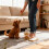 Moderne, durchsichtige Tierfutterhalter-Kleiner Golden Retriev 5