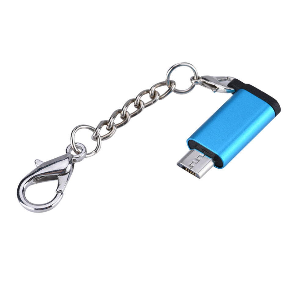 Usb C To Micro Usb Adapter Keychain Design High Speed Data Sync Fast Charge Converter Universal Compatibility For Samsung Galaxy Android Devices 9486358081198