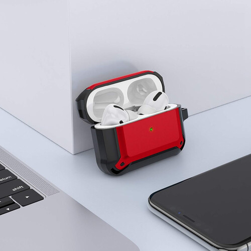 Θήκη προστασίας AirPods Pro Armor Series, ανθεκτική TPU στρατιωτικής ποιότητας, ασφαλές 2