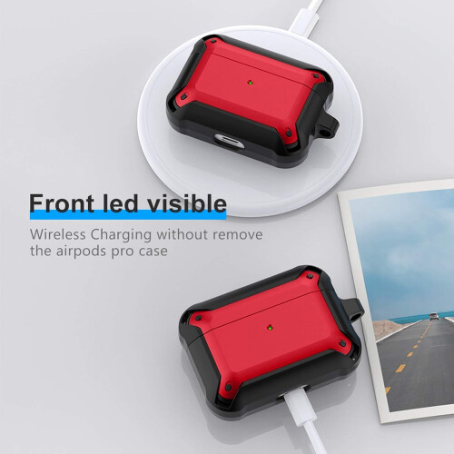 Θήκη προστασίας AirPods Pro Armor Series, ανθεκτική TPU στρατιωτικής ποιότητας, ασφαλές 1