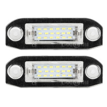 Xenonwitte LED-kentekenplaatverlichting, storingsvrij, plug & play, directe vervanging voor Volvo, duurzaam materiaal, laag stroomverbruik,