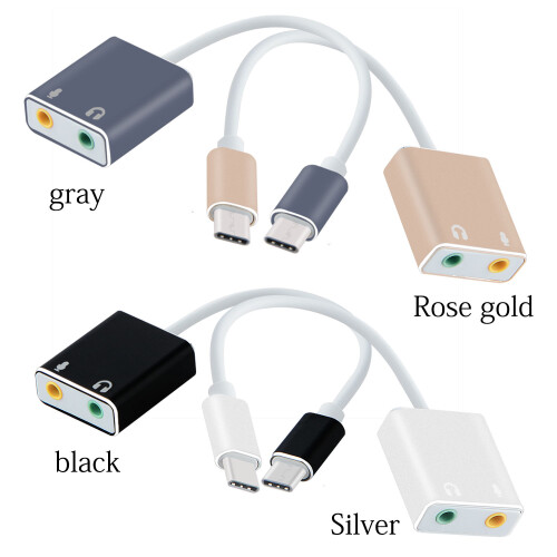 Εξωτερική κάρτα ήχου για USB τύπου C, διεπαφή ήχου υψηλής πιστότητας με 1