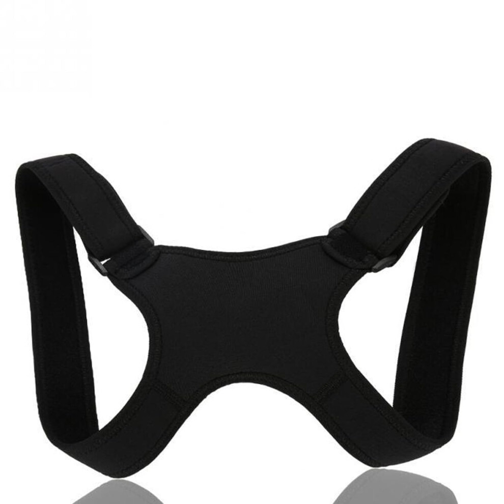 Black Posture Corrector Back, Straight Back Straightener, Adjustable Posture Trainer (Black)