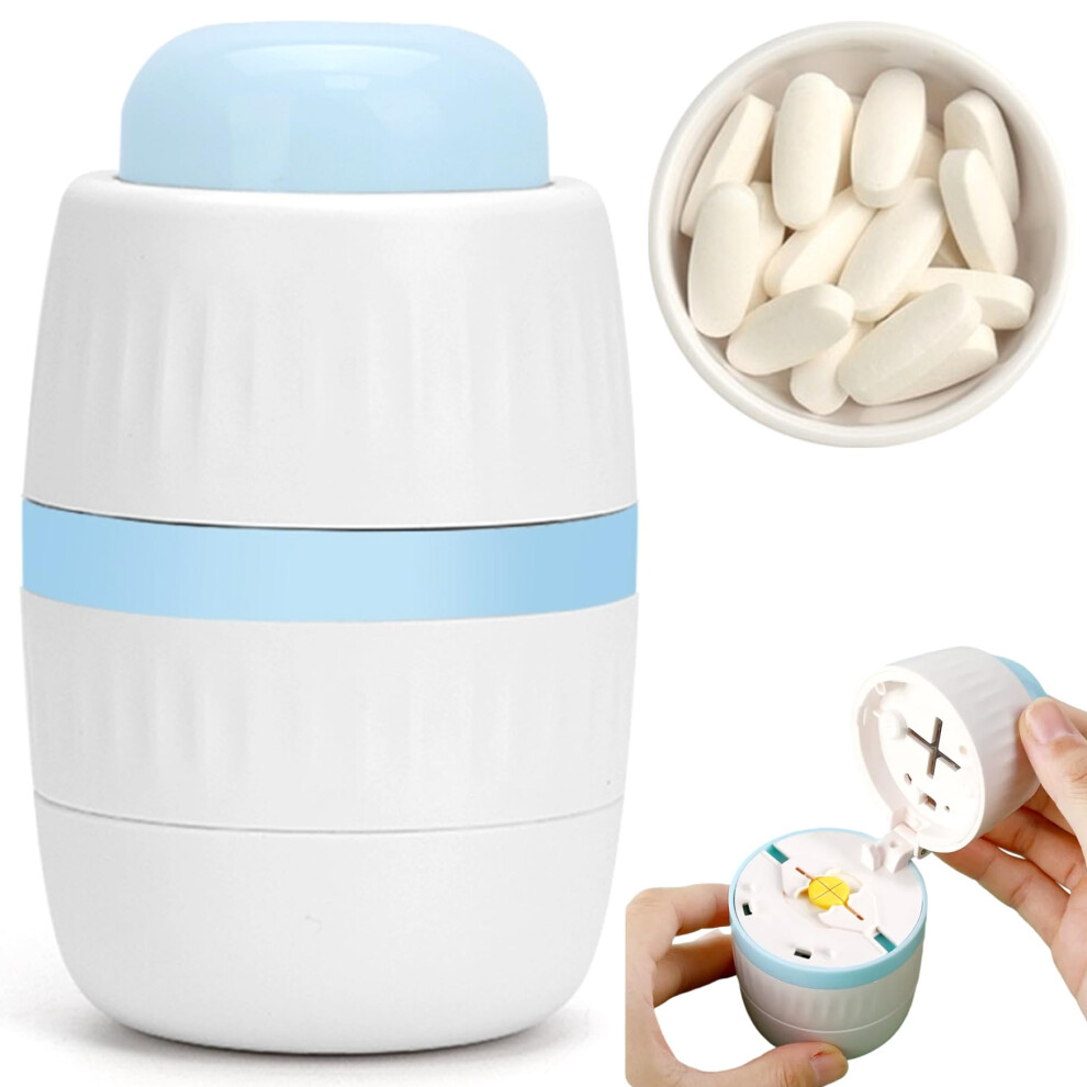 Pill Cutter Food Grade Safer Portable MultiPurpose 1/4  1/2 Pill Cutter Splitter for Small and Tiny Pills that Cut or Grind