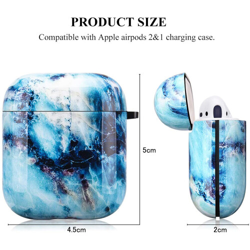 Κομψή θήκη AirPods, χαριτωμένη προστατευτική σκληρή θήκη με τυπωμένο σχέδιο και 1