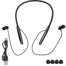 Vattentäta Bluetooth-hörlurar med nackband, djup bas med vibrationssignal, ekoavstängning, 14 timmars speltid, ergonomisk design för vardagsbruk
