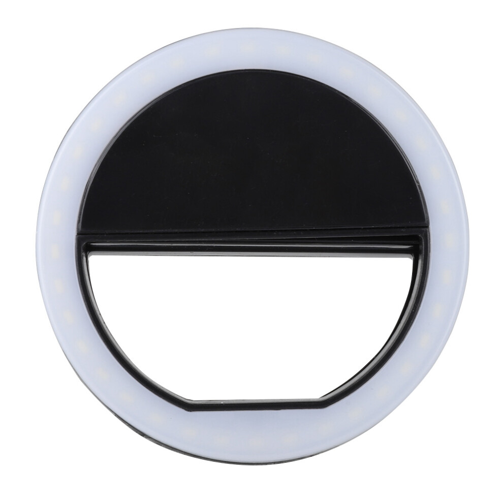 Selfie Ring With 36 Led Bulbs Rechargeable Clip On For Iphone Android Tablets Adjustable Brightness Levels Portable Ing For Live Streaming Light 9486358080931