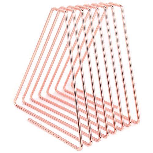 Καινοτόμος πτυσσόμενος θηκη περιοδικών RoseGold, μεταλλική επιτραπέζια βιβλιοθήκη 1