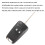 Étui de clé télécommande pliable pour Opel/Vauxhall Astra 2 boutons, léger et compact. 8