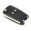 Étui de clé télécommande pliable pour Opel/Vauxhall Astra 2 boutons, léger et compact. 2