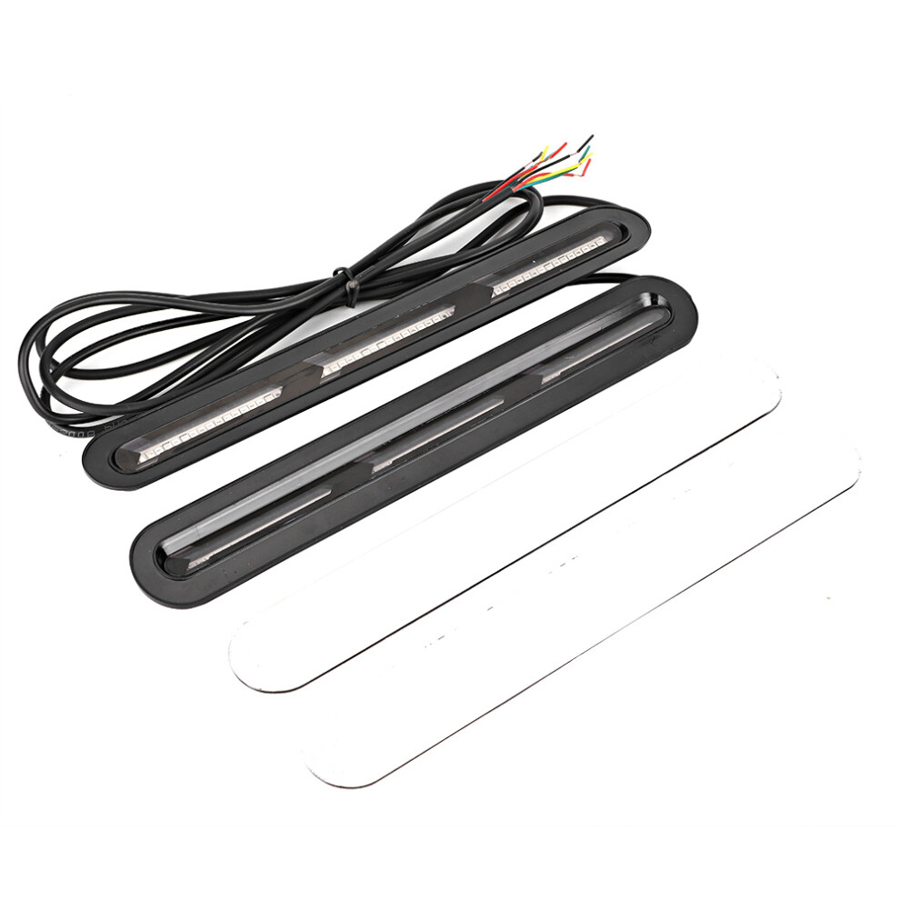 Led Running Brake Taillight Bar Strip Turn Signal Sequential Flowing Lamp 4 Trailer Truck Motorcycles Atvs Universal Fit High Brightness 2835 Amber 9139052960749