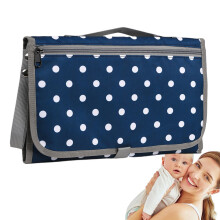 Foldable Kids Potty Training Pipi Pad with white dots on blue background