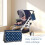 Foldable Kids Potty Training Pipi Pad with white dots on blue background 2