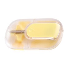 Tablet Crusher, Pill Splitter, Reusable Small Pill Cutter, Portable Medicine Storage Box, Portable Tablet Organisers for Travel, Home, School Yellow