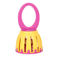 Oval Baby Cage Bell Shaker Toy Safe Early Training Handheld Styles Detachable Bells for Infants and Toddlers