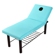 Bed sheet processing, sofa cover, craftsmanship with elastic strap, allaround wrap, breathable massage accessories, corded edge, blue