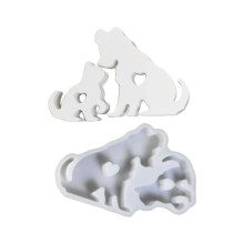 Durability Elastics Dog Cats Statue Silicone Mold for Cement