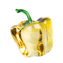 Realistic Peppers Crystal Decoration-45mm green pepper go