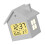 Contemporary Houses Design Clock With Accurate Timing-White 1