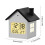 Contemporary Houses Design Clock With Accurate Timing-White 4